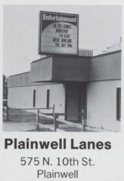 Plainwell Lanes - 1984 (newer photo)